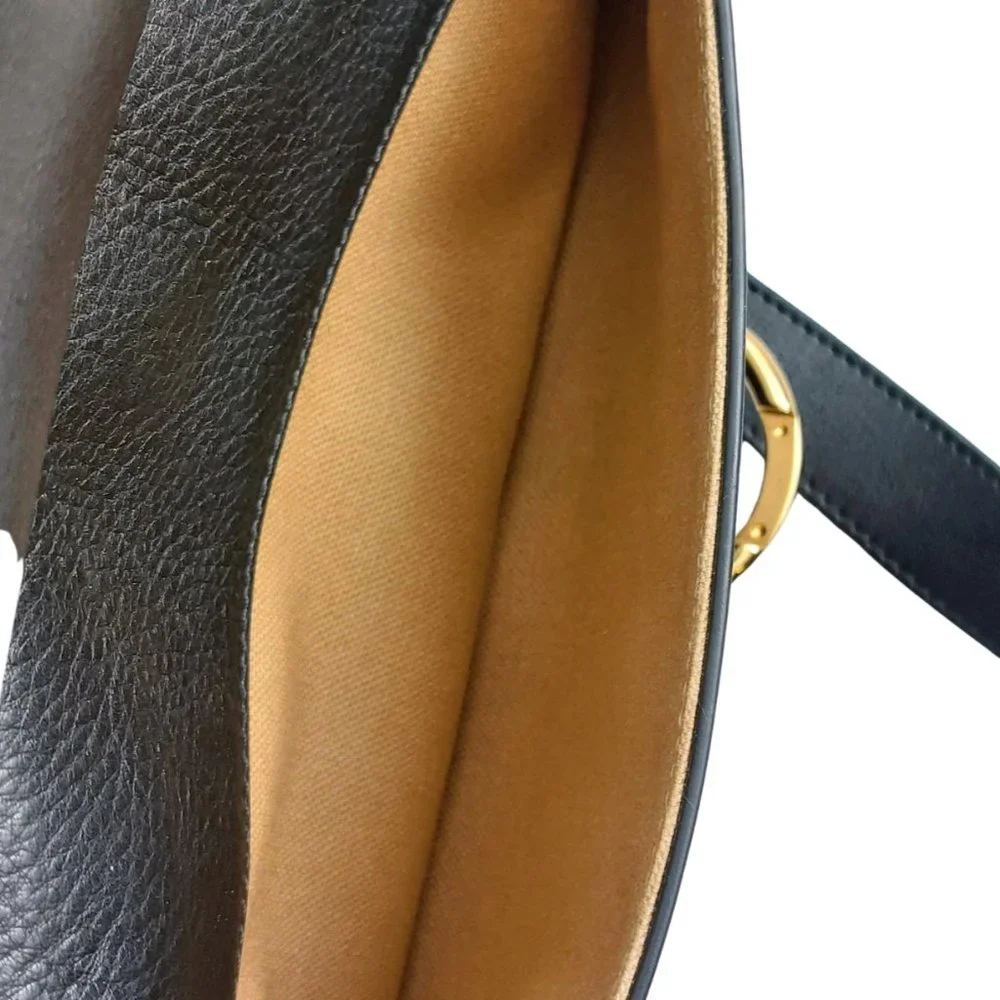 Chloe Goldie Medium Black Leather Shoulder Bag - Picture 13 of 16